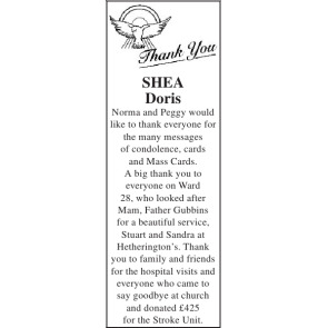 Photo of DORIS NORMA SHEA