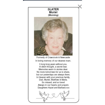 Photo for notice MURIEL SLATER