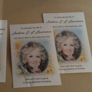 Notice Gallery for Andrea E L LAWRANCE