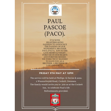 Notice Gallery for Paul PASCOE