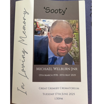 Photo for notice Michael JNR WELBURN