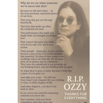 Notice Gallery for Ozzy  Osbourne