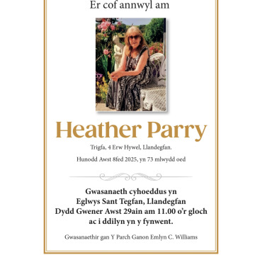 Photo for notice HEATHER PARRY