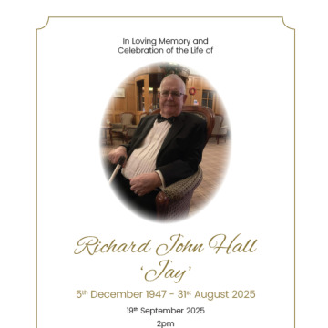 Notice Gallery for Richard John HALL