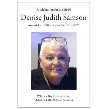 Photo for notice Denise Judith SAMSON