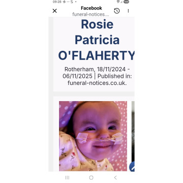 Photo for notice Rosie Patricia O'FLAHERTY