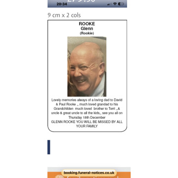 Photo for notice Glenn ROOKE