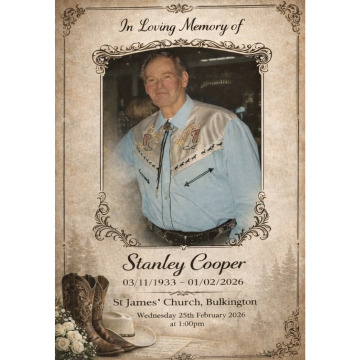 Photo for notice Stanley COOPER