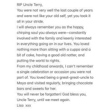 Photo for notice Terence James LITTLE