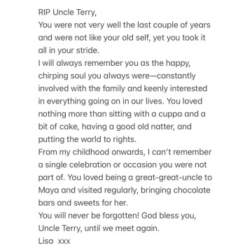 Photo for notice Terence James LITTLE