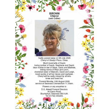 Photo for notice Cheryl BROWN