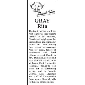 Photo of RITA GRAY