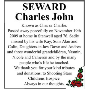 Photo of CHARLES JOHN SEWARD